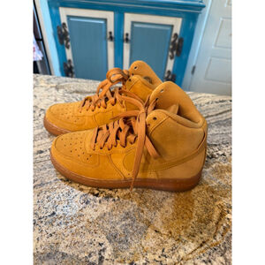 Women's Nike Air Force 1 High LV8 3 Wheat/Gum Sneakers Size 7 Brown